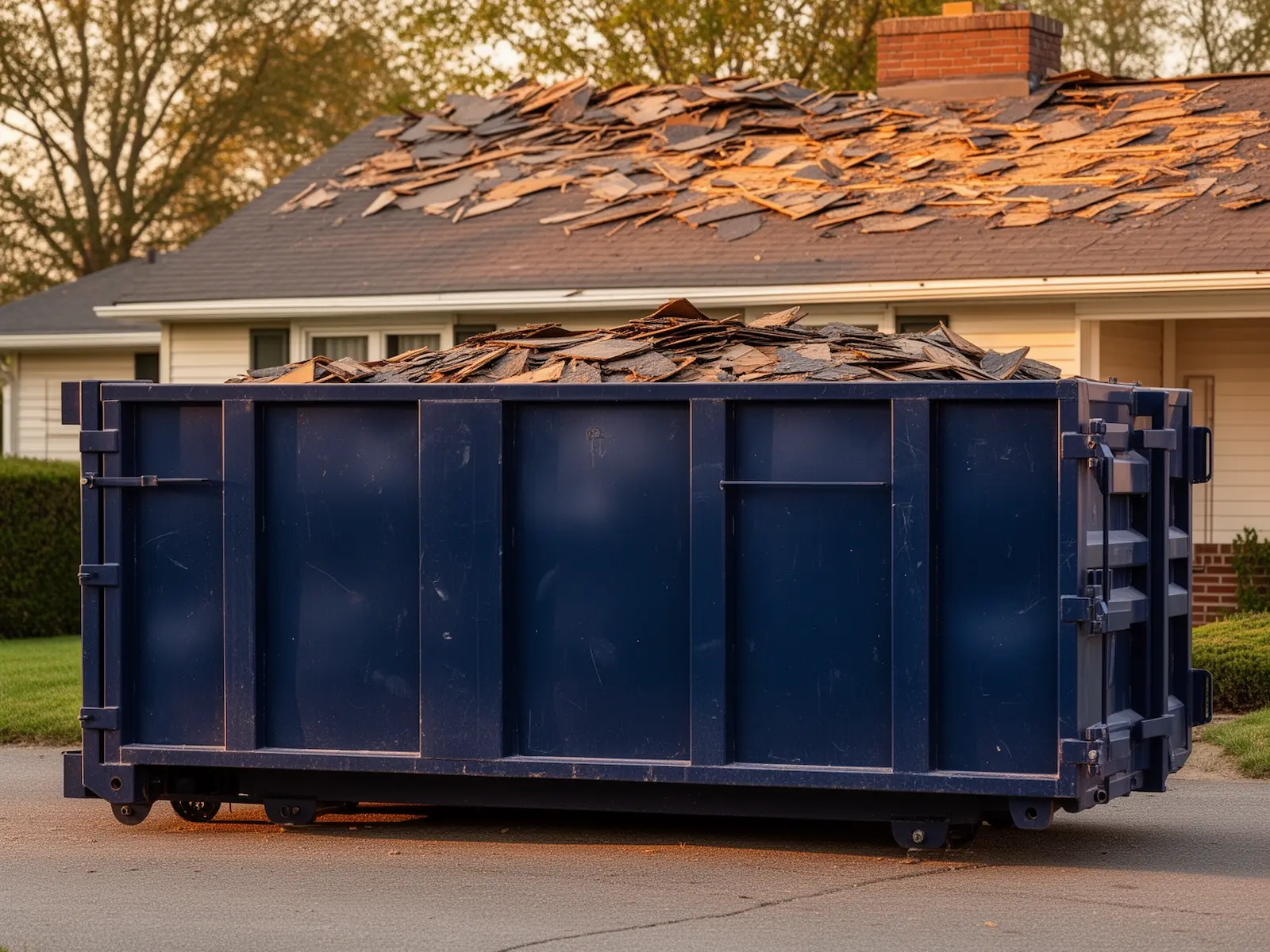 Roll-off dumpster from Aurora Workhorse Container Rental in Aurora, IL